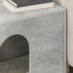 Petshop - Accesorii petshop - Culcusuri si custi - Custi interior si exterior - Casa pentru pisici Beton 51 x 30 x 52 cm Lemn compozit - Infinity.ro
