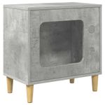 Petshop - Accesorii petshop - Culcusuri si custi - Custi interior si exterior - Casa pentru pisici Beton 51 x 30 x 52 cm Lemn compozit - Infinity.ro