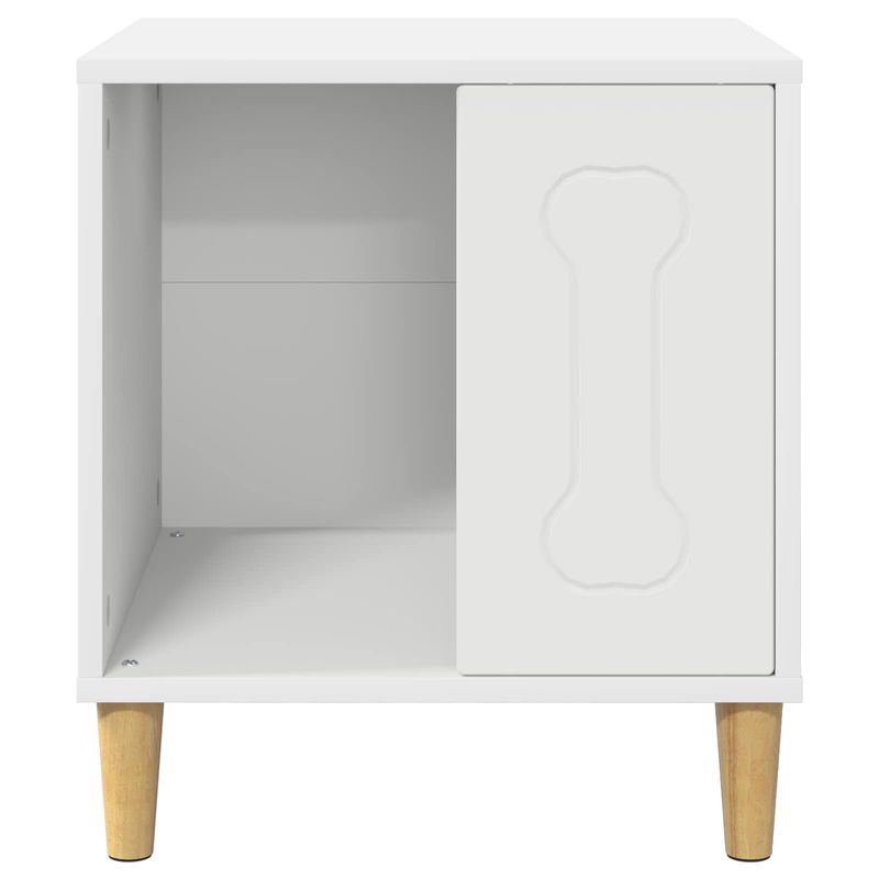 Petshop - Accesorii petshop - Culcusuri si custi - Custi interior si exterior - Casa pentru caini Alb 44 x 42 x 49 cm Lemn compozit - Infinity.ro