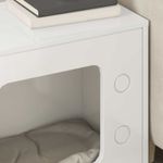 Petshop - Accesorii petshop - Jucarii animale - Ansambluri de joaca - Casa pentru pisici Alb Lucios 51 x 30 x 52 cm Lemn compozit - Infinity.ro