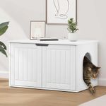 Petshop - Accesorii petshop - Jucarii animale - Ansambluri de joaca - Casa pentru pisici Alb 85 x 55 x 50 cm Lemn compozit - Infinity.ro