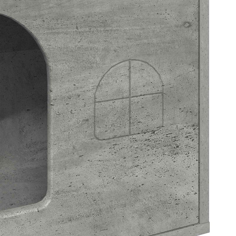 Petshop - Accesorii petshop - Culcusuri si custi - Custi interior si exterior - Casa pentru pisici Beton 51 x 30 x 52 cm Lemn compozit - Infinity.ro
