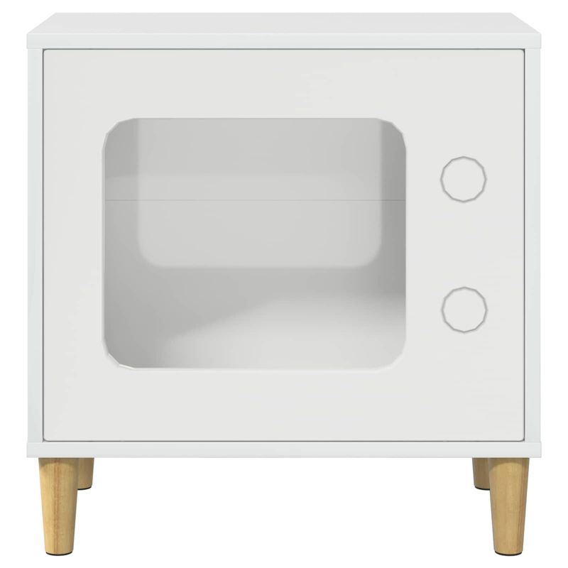 Petshop - Accesorii petshop - Jucarii animale - Ansambluri de joaca - Casa pentru pisici Alb Lucios 51 x 30 x 52 cm Lemn compozit - Infinity.ro