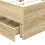 Casa si Gradina - Mobilier - Paturi si accesorii - Paturi - Cadru de pat Stejar Sonoma 120 x 190 cm Lemn Ingineresc - Infinity.ro
