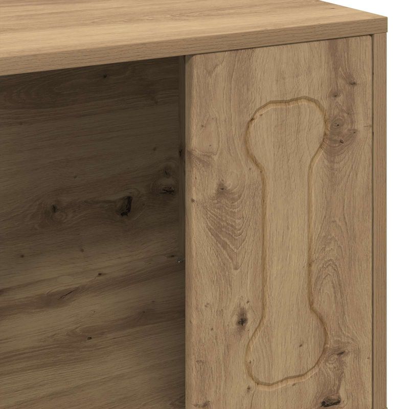 Petshop - Accesorii petshop - Culcusuri si custi - Custi interior si exterior - Casa pentru caini Stejar artizanal 44 x 42 x 49 cm - Infinity.ro