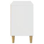 Petshop - Accesorii petshop - Culcusuri si custi - Custi interior si exterior - Casa pentru pisici Alb Lucios 51 x 30 x 52 cm Lemn compozit - Infinity.ro