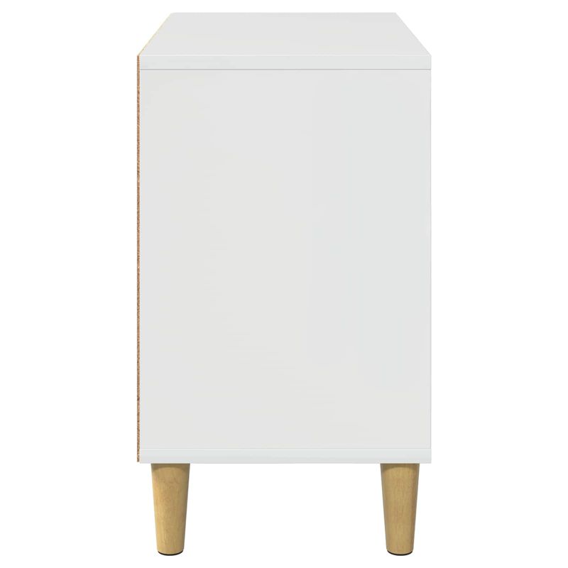 Petshop - Accesorii petshop - Culcusuri si custi - Custi interior si exterior - Casa pentru pisici Alb Lucios 51 x 30 x 52 cm Lemn compozit - Infinity.ro
