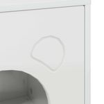 Petshop - Accesorii petshop - Jucarii animale - Ansambluri de joaca - Casa pentru pisici Alb Lucios 42,5 x 40 x 52,5 cm Lemn compozit - Infinity.ro