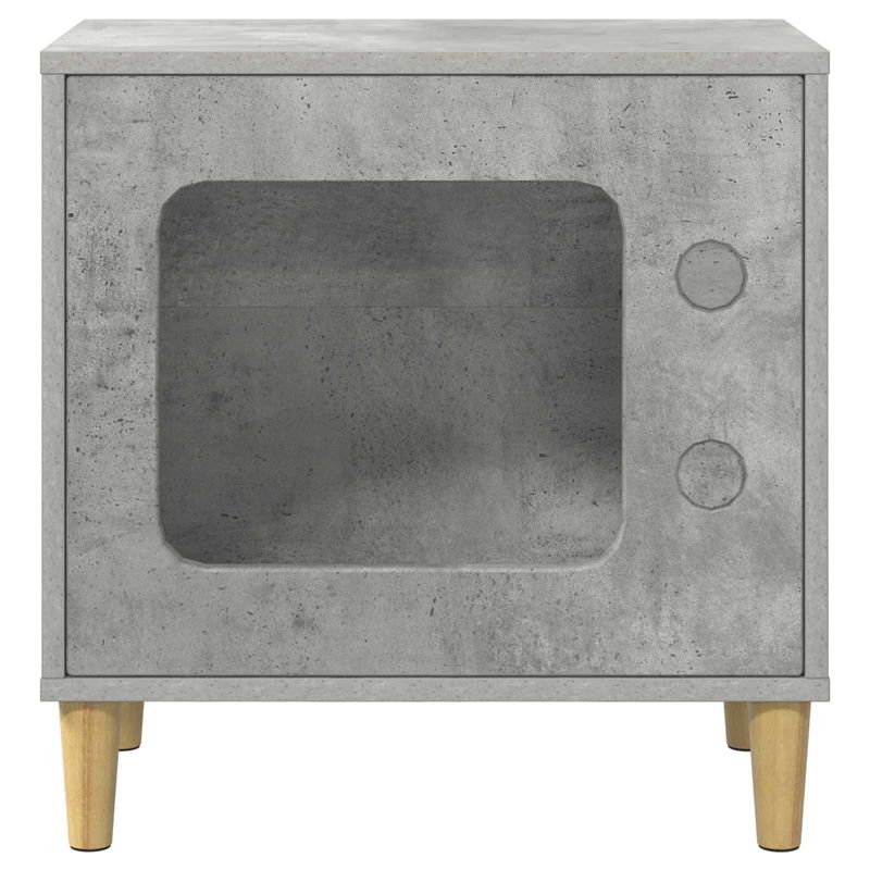 Petshop - Accesorii petshop - Culcusuri si custi - Custi interior si exterior - Casa pentru pisici Beton 51 x 30 x 52 cm Lemn compozit - Infinity.ro
