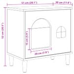 Petshop - Accesorii petshop - Culcusuri si custi - Custi interior si exterior - Casa pentru pisici Beton 51 x 30 x 52 cm Lemn compozit - Infinity.ro
