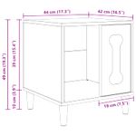 Petshop - Accesorii petshop - Culcusuri si custi - Custi interior si exterior - Casa pentru caini Stejar artizanal 44 x 42 x 49 cm - Infinity.ro