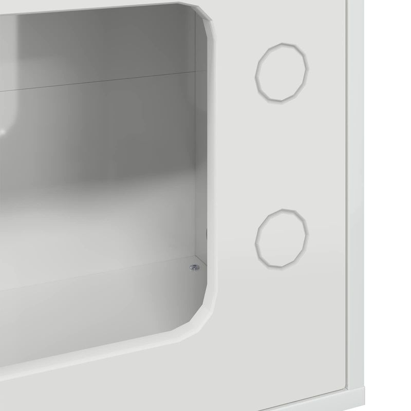 Petshop - Accesorii petshop - Jucarii animale - Ansambluri de joaca - Casa pentru pisici Alb Lucios 51 x 30 x 52 cm Lemn compozit - Infinity.ro