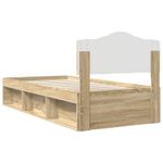 Casa si Gradina - Mobilier - Paturi si accesorii - Paturi - Cadru de pat Stejar Sonoma 75 x 190 cm Lemn de pin masiv - Infinity.ro