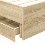 Casa si Gradina - Mobilier - Paturi si accesorii - Paturi - Cadru de pat Stejar Sonoma 75 x 190 cm Lemn Ingineresc - Infinity.ro