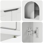 Petshop - Accesorii petshop - Jucarii animale - Ansambluri de joaca - Casa pentru pisici Alb 85 x 55 x 50 cm Lemn compozit - Infinity.ro