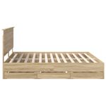 Casa si Gradina - Mobilier - Paturi si accesorii - Paturi - Cadru de pat Stejar Sonoma 200 x 200 cm Lemn Ingineresc - Infinity.ro