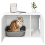 Petshop - Accesorii petshop - Jucarii animale - Ansambluri de joaca - Casa pentru pisici Alb 85 x 55 x 50 cm Lemn compozit - Infinity.ro