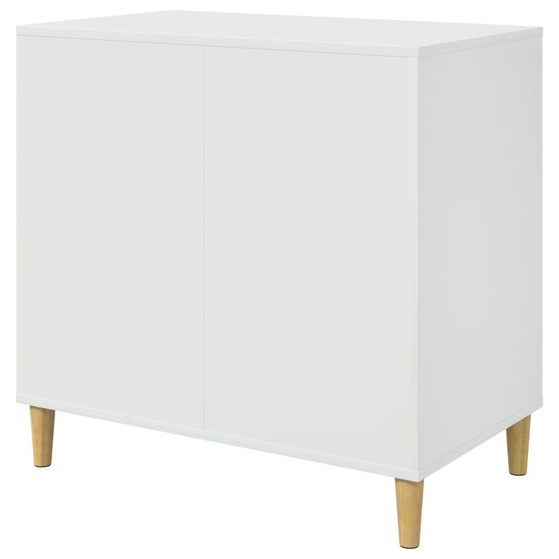 Petshop - Accesorii petshop - Culcusuri si custi - Custi interior si exterior - Casa pentru pisici Alb Lucios 72 x 42.5 x 70 cm Lemn compozit - Infinity.ro