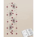 Casa si Gradina - Mobilier - Biblioteci si rafturi - Biblioteci - Raft de colt boho, cadru metalic, polite MDF si panouri poliratan, 32x32x156cm, negru - Infinity.ro