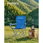 Casa si Gradina - Mobilier - Scaune si fotolii - Scaune - Set 2 scaune pliabile de camping sau pescuit, suport pahar, maxim 150kg, albastru - Infinity.ro