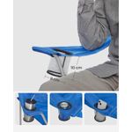 Casa si Gradina - Mobilier - Scaune si fotolii - Scaune - Set 2 scaune pliabile de camping sau pescuit, suport pahar, maxim 150kg, albastru - Infinity.ro