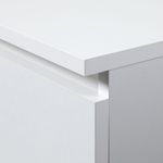 Casa si Gradina - Mobilier - Comode si corpuri - Comode - Comoda cu 4 sertare si 2 usi, PAL laminat, 110x35x80 cm, alb mat - Infinity.ro