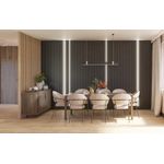 Casa si Gradina - Gradina si terasa - Garduri, panouri si accesorii - Riflaj perete despartitor MDF, LDA PREMIUM, Stejar Saragossa, 275x58 cm - Infinity.ro