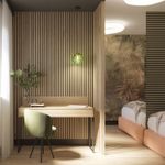 Casa si Gradina - Gradina si terasa - Garduri, panouri si accesorii - Riflaj perete despartitor MDF, LDA PREMIUM, Stejar Saragossa, 275x58 cm - Infinity.ro