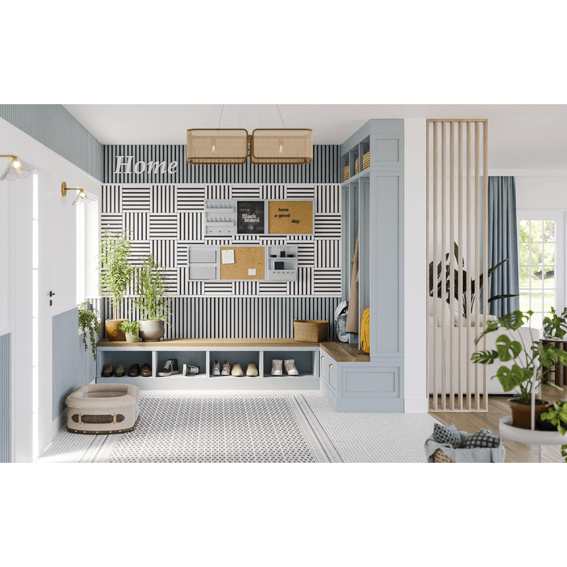 Casa si Gradina - Gradina si terasa - Garduri, panouri si accesorii - Riflaj perete despartitor MDF, LDA PREMIUM, Stejar Saragossa, 275x58 cm - Infinity.ro