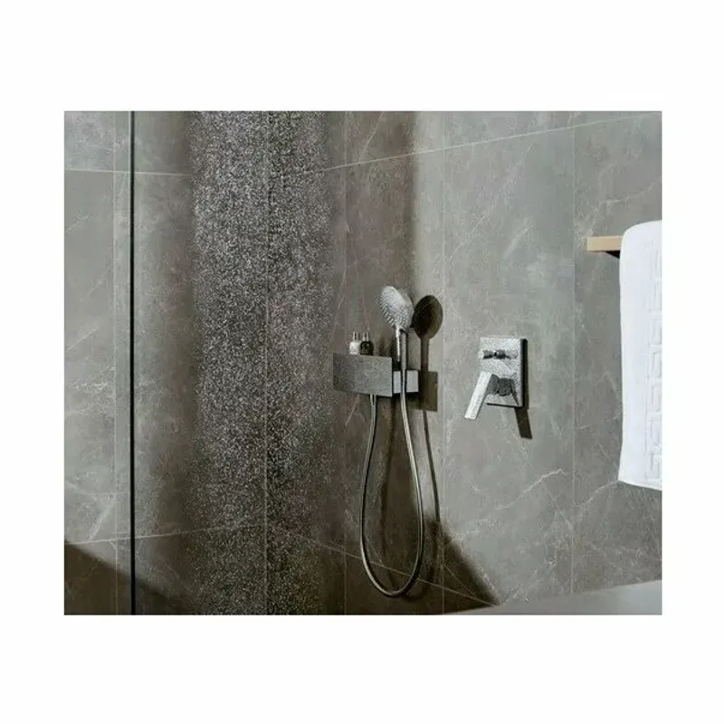 Casa si Gradina - Sanitare - Lavoar baie si accesorii - Baterii sanitare - Baterie cada - dus incastrata Hansgrohe Metropol negru mat - Infinity.ro