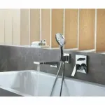Casa si Gradina - Sanitare - Lavoar baie si accesorii - Baterii sanitare - Baterie cada - dus incastrata Hansgrohe Metropol negru mat - Infinity.ro
