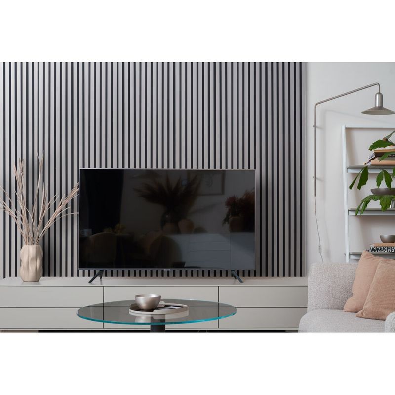 Casa si Gradina - Gradina si terasa - Garduri, panouri si accesorii - Riflaj MDF decorativ LDA PREMIUM de tip Panou Acustic, Gri Nisip, 260x40 cm - Infinity.ro