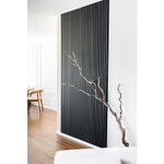Casa si Gradina - Gradina si terasa - Garduri, panouri si accesorii - Riflaj MDF decorativ LDA PREMIUM de tip Panou Acustic, Negru, 260x40 cm - Infinity.ro