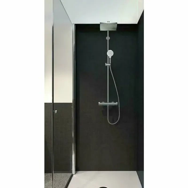 Casa si Gradina - Sanitare - Cazi si cabine de dus - Coloane si seturi de dus - Coloana de dus cu baterie termostatata Hansgrohe Crometta E240 - Infinity.ro