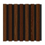 Casa si Gradina - Gradina si terasa - Garduri, panouri si accesorii - Modul riflaj MDF decorativ LDA PREMIUM de tip panou acustic, Stejar Maro, 30x30 cm - Infinity.ro