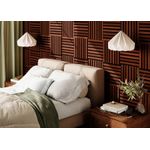 Casa si Gradina - Gradina si terasa - Garduri, panouri si accesorii - Modul riflaj MDF decorativ LDA PREMIUM de tip panou acustic, Stejar Maro, 30x30 cm - Infinity.ro