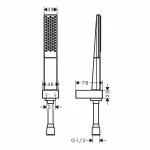 Casa si Gradina - Sanitare - Cazi si cabine de dus - Coloane si seturi de dus - Set de dus cu porter Hansgrohe Rainfinity 130 alb mat 1 functie - Infinity.ro