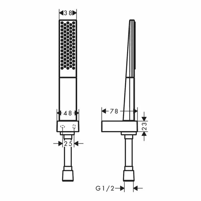 Casa si Gradina - Sanitare - Cazi si cabine de dus - Coloane si seturi de dus - Set de dus cu porter Hansgrohe Rainfinity 130 alb mat 1 functie - Infinity.ro