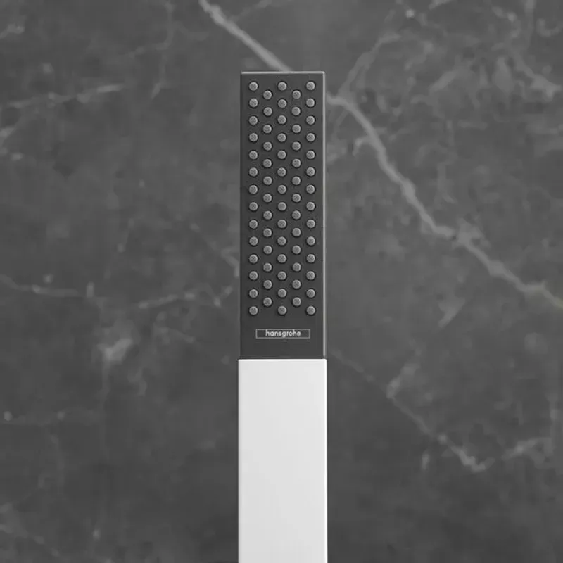 Casa si Gradina - Sanitare - Cazi si cabine de dus - Coloane si seturi de dus - Set de dus cu porter Hansgrohe Rainfinity 130 alb mat 1 functie - Infinity.ro