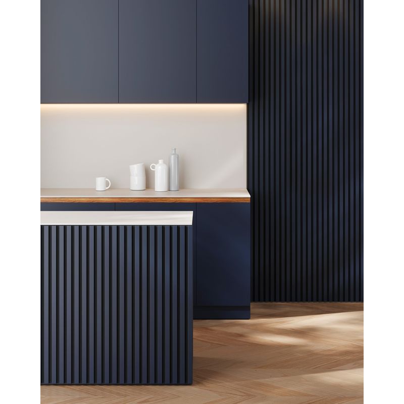 Casa si Gradina - Gradina si terasa - Garduri, panouri si accesorii - Riflaj MDF decorativ LDA PREMIUM de tip Panou Acustic, Indigo, 260x40 cm - Infinity.ro