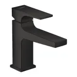Casa si Gradina - Sanitare - Lavoar baie si accesorii - Baterii sanitare - Baterie lavoar Hansgrohe Metropol 100 cu ventil Push-Open negru mat - Infinity.ro