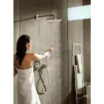 Casa si Gradina - Sanitare - Lavoar baie si accesorii - Baterii sanitare - Baterie dus termostatata Hansgrohe Ecostat S doua functii bronz periat - Infinity.ro