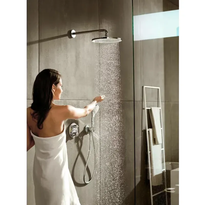Casa si Gradina - Sanitare - Lavoar baie si accesorii - Baterii sanitare - Baterie dus termostatata Hansgrohe Ecostat S doua functii bronz periat - Infinity.ro
