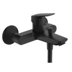 Casa si Gradina - Sanitare - Lavoar baie si accesorii - Baterii sanitare - Baterie cada-dus monocomanda negru mat Hansgrohe Logis - Infinity.ro