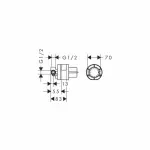 Casa si Gradina - Sanitare - Lavoar baie si accesorii - Baterii sanitare - Baterie dus incastrata Hansgrohe Logis cu corp incastat inclus crom - Infinity.ro
