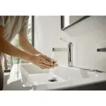 Casa si Gradina - Sanitare - Lavoar baie si accesorii - Baterii sanitare - Baterie lavoar monocomanda Hansgrohe Finoris 100 cu ventil Pop-Up crom - Infinity.ro