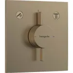 Casa si Gradina - Sanitare - Lavoar baie si accesorii - Baterii sanitare - Baterie dus incastrata bronz periat Hansgrohe DuoTurn E 2 functii - Infinity.ro