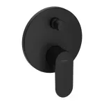 Casa si Gradina - Sanitare - Lavoar baie si accesorii - Baterii sanitare - Baterie cada - dus incastrata Hansgrohe Rebris S negru mat - Infinity.ro