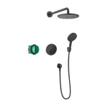 Casa si Gradina - Sanitare - Cazi si cabine de dus - Coloane si seturi de dus - Sistem de dus incastrat Hansgrohe Raindance Select S 240 negru mat - Infinity.ro