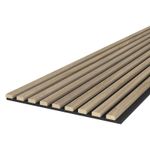 Casa si Gradina - Gradina si terasa - Garduri, panouri si accesorii - Riflaj MDF decorativ LDA PREMIUM de tip Panou Acustic, Stejar Sonoma, 260x40 cm - Infinity.ro